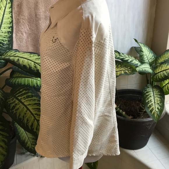 Jordan Blue Label Cream Western Influenced Top - Picture 4 of 7